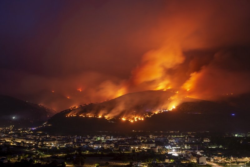 Пожар в испанската провинция Галисия