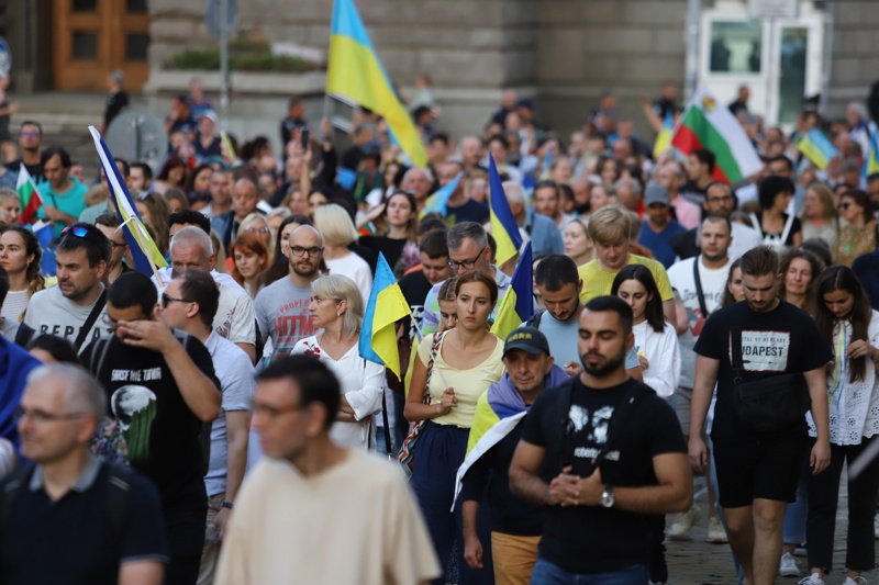 Шествие на свободата в София за Деня на независимостта на Украйна