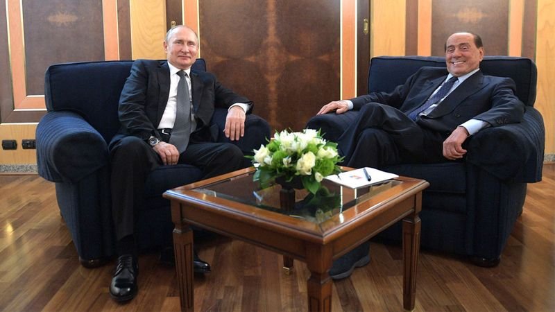 Путин и Берлускони 