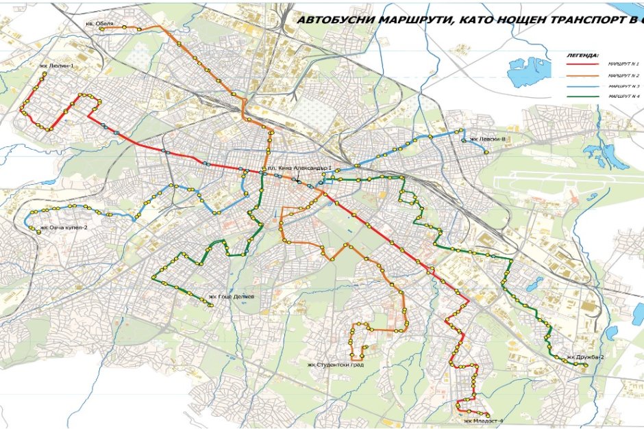 Нощният градски транспорт в София няма да бъде възстановен