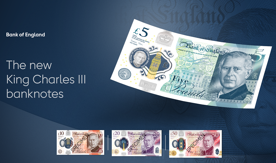 В Лондон бяха показани първите банкноти с лика на крал Чарлз III