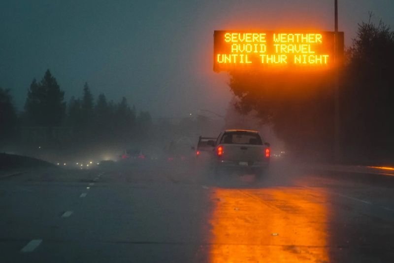 Силна буря вилнее в Калифорния