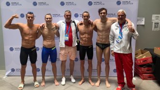 Исторически първи финал на българска щафета на световното по плуване