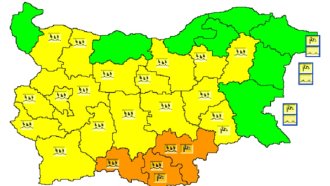 Оранжев код за значителни валежи и силен вятър в Смолян, Кърджали и Хасково