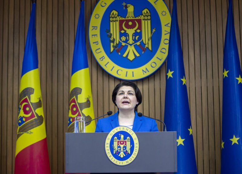 Премиерът на Молдова Наталия Гаврилица подаде оставка