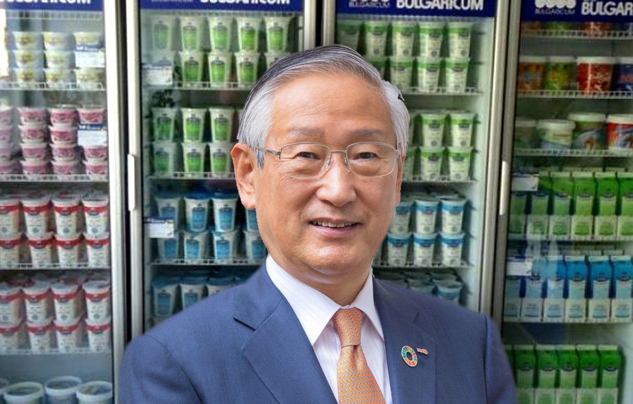 Кадзуо Кавамура - президент на японската компания "Мейджи", която продава българско кисело мляко на азиатския пазар
