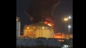 Подпалена е петролна база в близост до Кримския мост (видео)