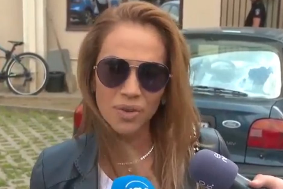 Ивайла Бакалова преди да даде показания за "Барселонагейт", стопкадър от BGonair