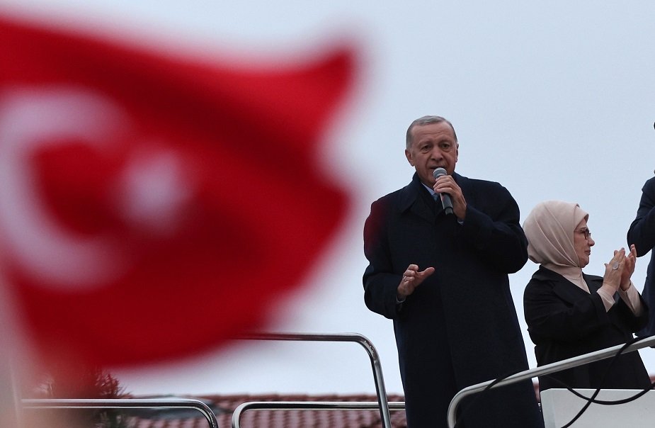 Ердоган говори на митинга в Истанбул, Сн. ЕПА/БГНЕС