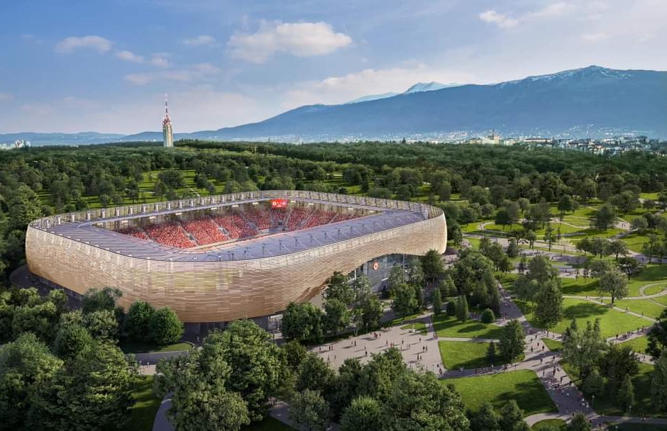 Визуализация на проекта за реконструкция на стадион "Българска армия"