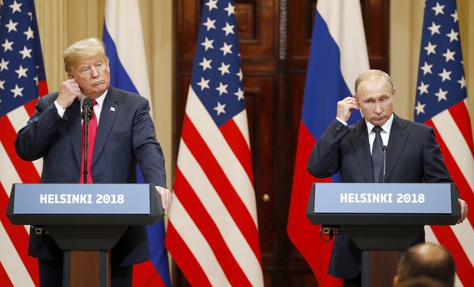 Тръмп и Путин на среща през 2018 г. Снимка: ЕПА/БГНЕС