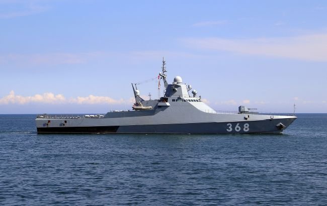 Руският военен кораб "Василий Биков". Снимка: МО на РФ