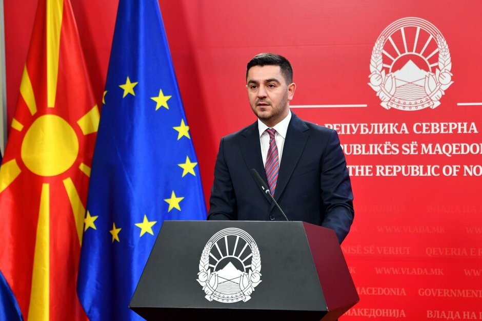 Министърът на икономиката на Северна Македония Крешник Бектеши Сн. МС Северна Македония