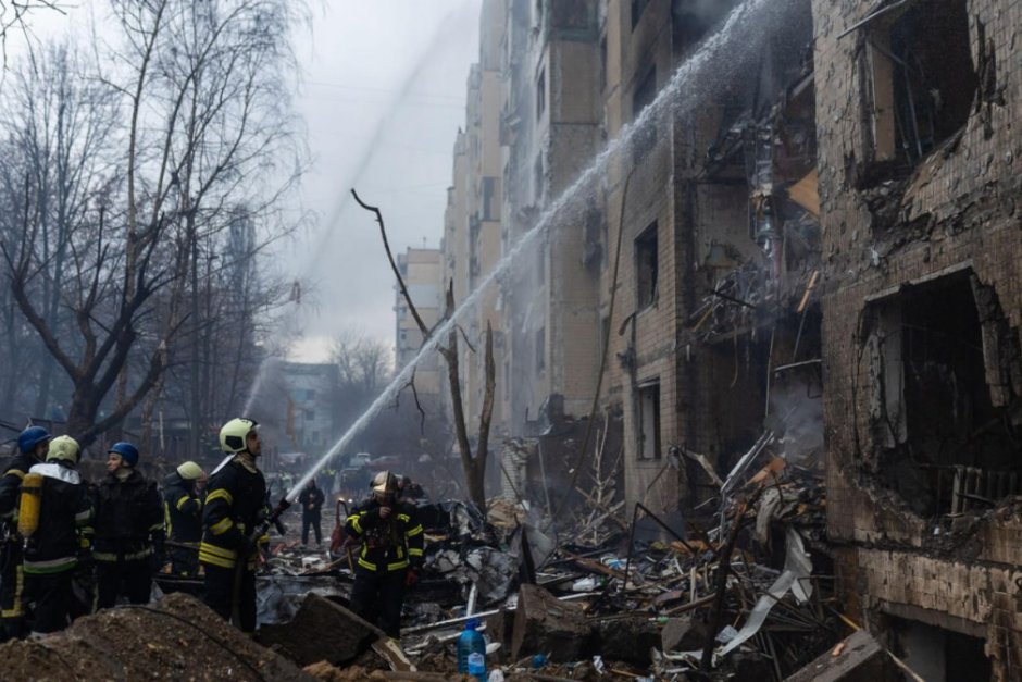 Последиците от руски удар по Киев на 2 януари