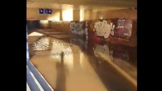 Авария наводни подлеза на Централна гара в София