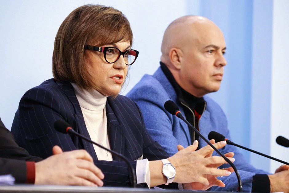 Корнелия Нинова отказва да каже ще се кандидатира ли за трети мандат под предлог, че е рано. Сн. БГНЕС
