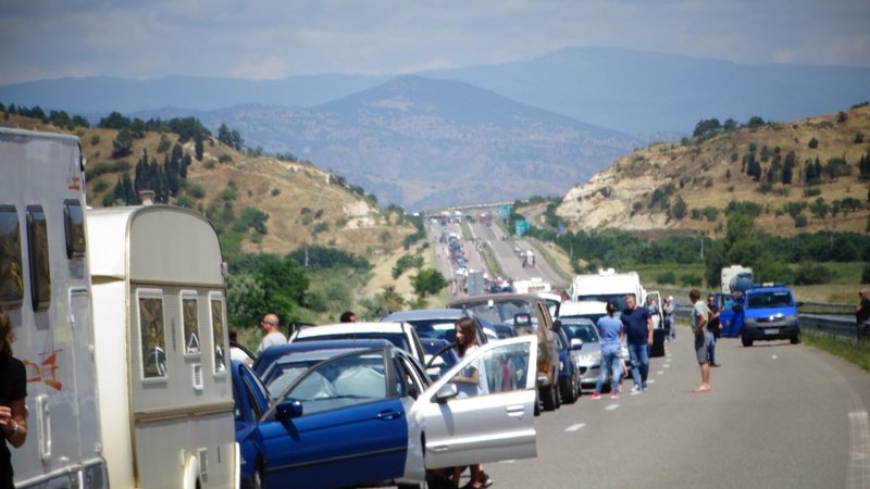 Традиоционно задръстване на границата между България и Гърция, сн. БГНЕС