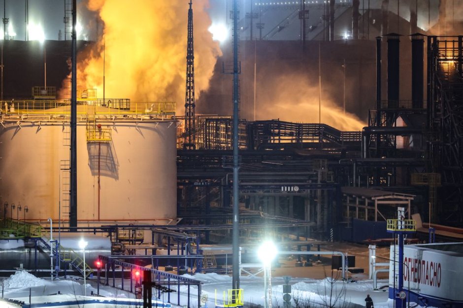 Украйна стои зад нападението срещу руския петролен терминал