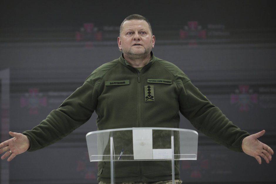 Валерий Залужни, главнокомандващ Въоръжените сили на Украйна. ЕПА/БГНЕС