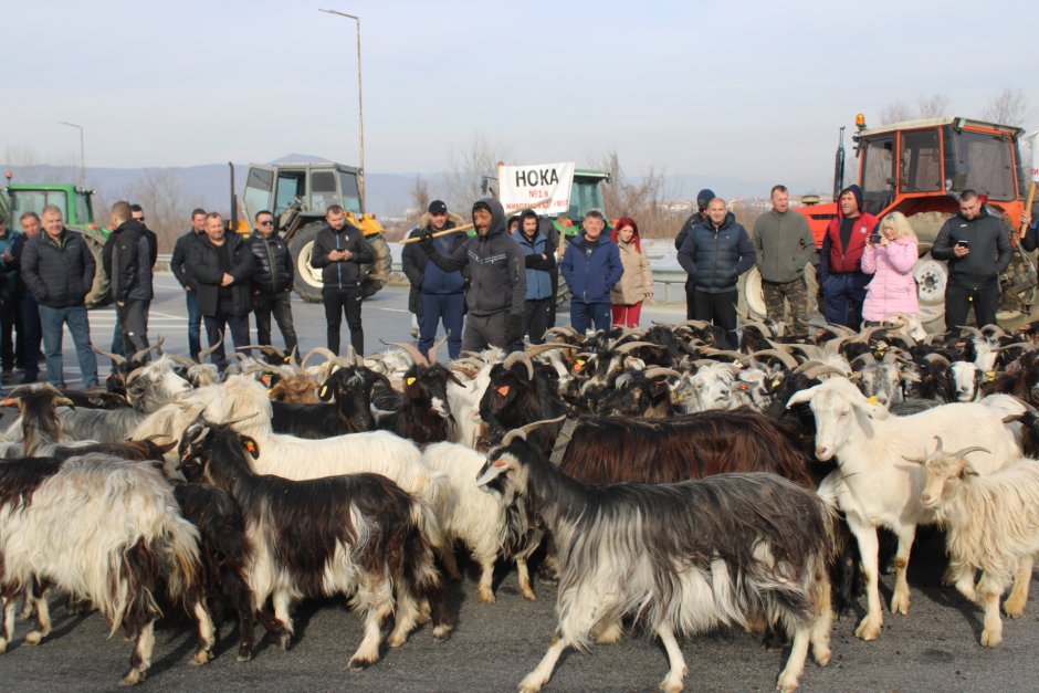 Фермери се заканиха днес да затворят пътя за Гърция край Кресна, както и магистрала "Тракия" край Пловдив Сн. БГНЕС