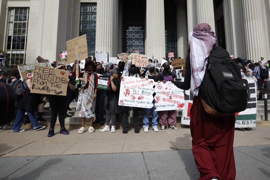 Протест в университета MIT в Масачузетс. Снимка: ЕПА/БГНЕС