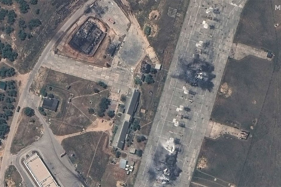 Сателитна снимка на летището Белбек