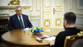 Виктор Орбан и Володимир Зеленски в Киев, Сн. ЕПА/БГНЕС