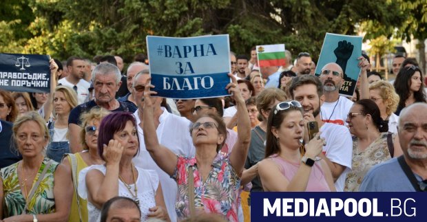 Пети протест в подкрепа на варненския кмет Благомир Коцев в