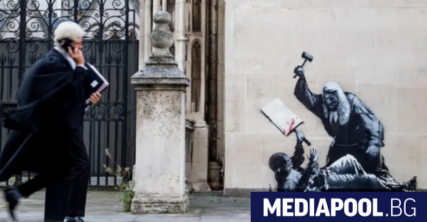 Нов стенопис от неуловимия уличен художник Банкси се появи отстрани