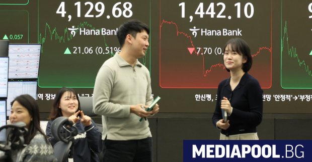 Азиатските акции достигнаха най високото си ниво от шест седмици