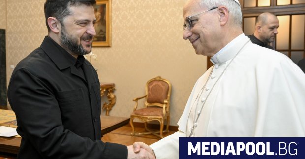Украинският президент Володимир Зеленски се срещна днес с папа Лъв