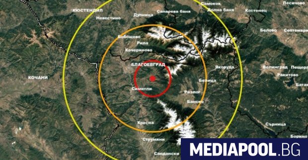 Земетресение с магнитуд 3 7 по скалата на Рихтер е