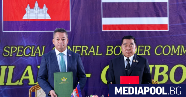 Тайланд и Камбоджа се споразумяха за незабавно прекратяване на огъня