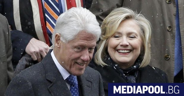 Бившият американски президент Бил Клинтън и съпругата му бившият държавен