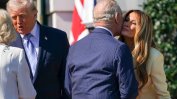 С чай, мед, сладкиши, краставички и целувки започна държавната визита на крал Чарлз Трети и Камила в САЩ