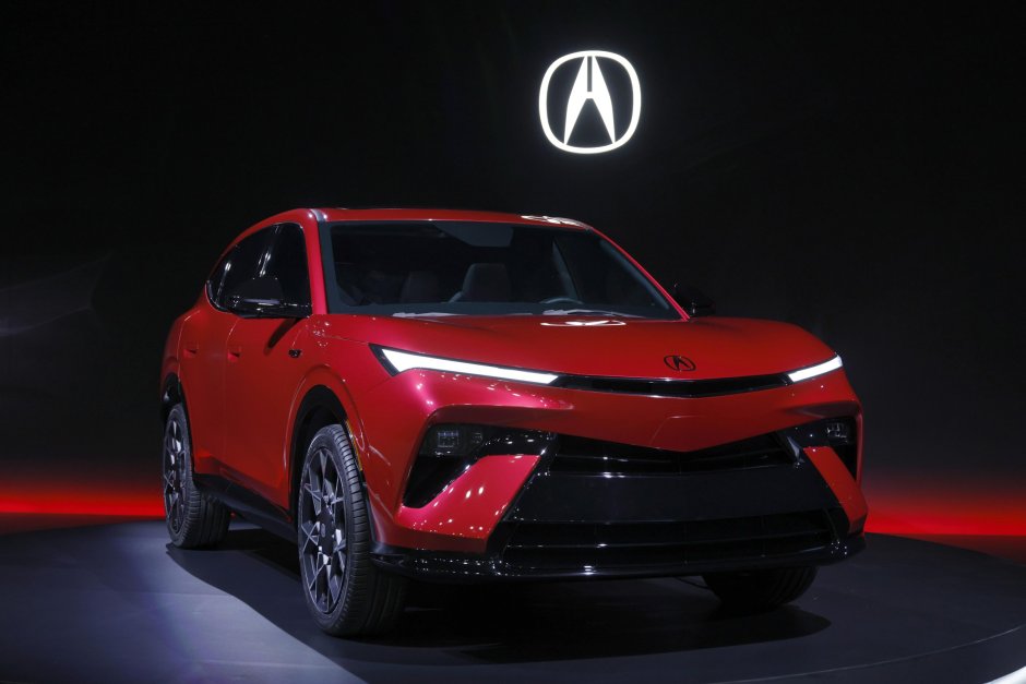 Прототипът на хибридния SUV модел Acura на Honda Motor беше представен по време на пресконференция в Токио, Япония, на 14 май 2026 г., на която автомобилният производител обяви финансовите си резултати. 