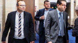 Мартин Димитров и Божидар Божанов от "Демократична България", Снимка: Архив БГНЕС