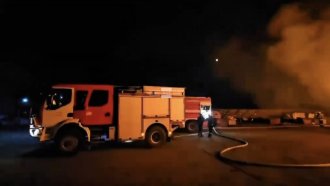 Голям пожар гори в Сливен
