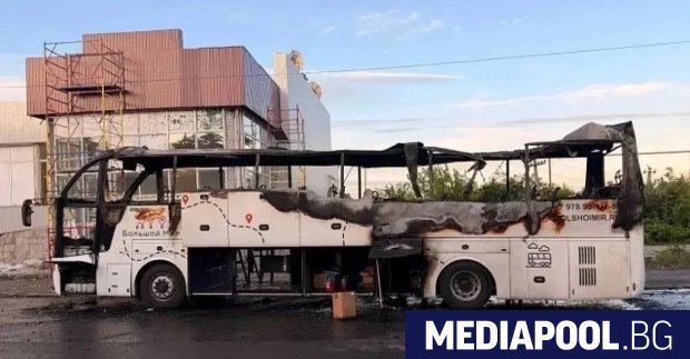 Сутринта на 3 юни ударен безпилотен апарат атакува междуградски автобус