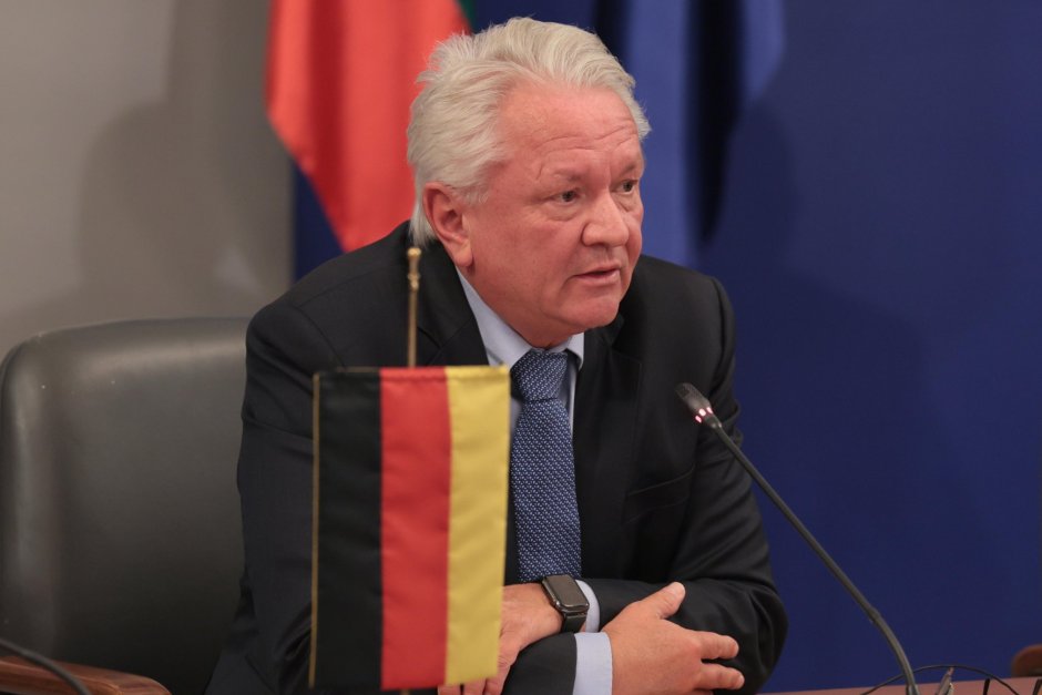 Армин Папергер при едно от посещенията си в България. Снимка: БГНЕС