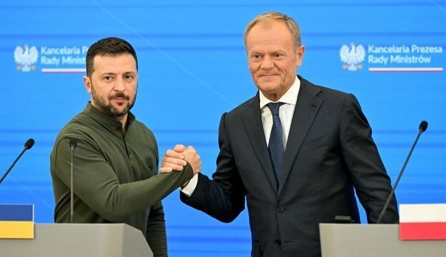 Володимир Зеленски и Доналд Туск