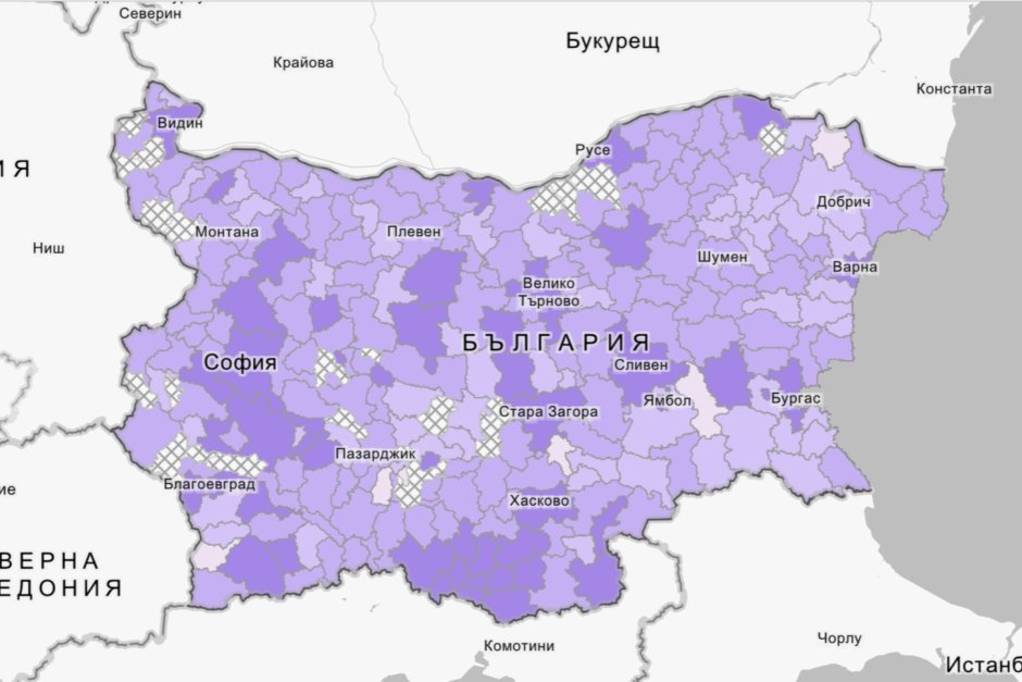Графика: Есри България; по информация от Портал за отворени данни 