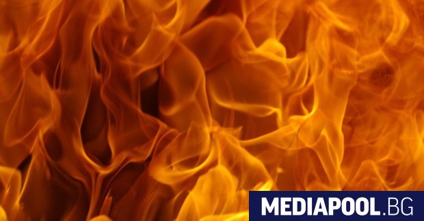 Пожар на голяма площ пламна в района на Баритна мина