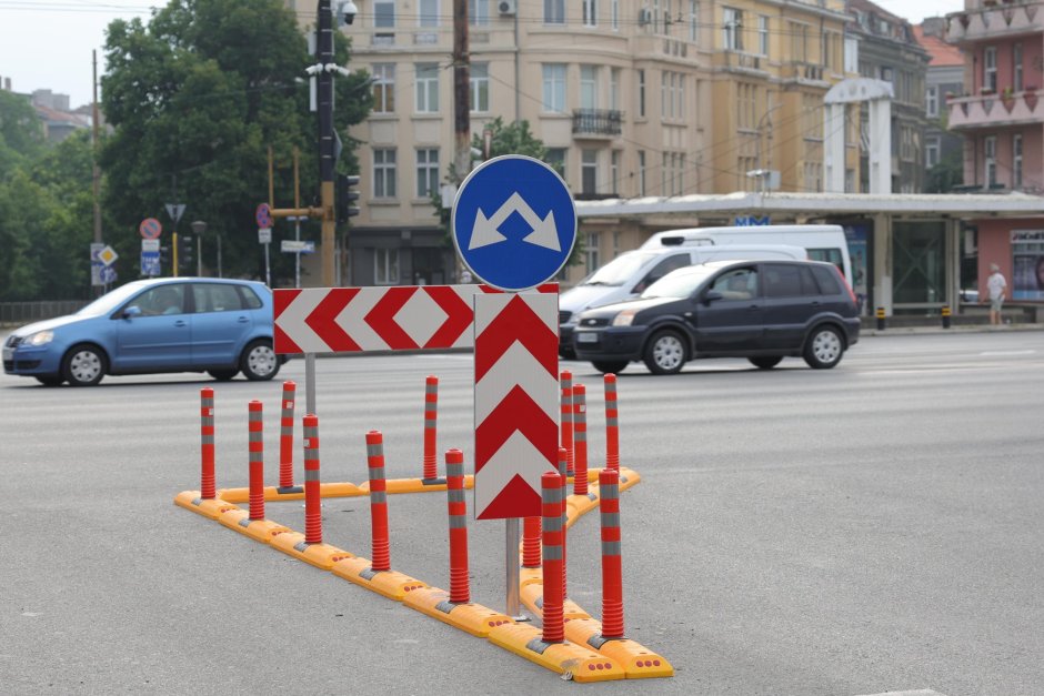 Новото съоръжение на "Орлов мост" в София. Сн. БГНЕС