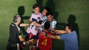 Бой беляза края на финала на световното първенство по футбол