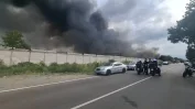 Бурята изгаси големия пожар в хале за преработка на пластмаса в София