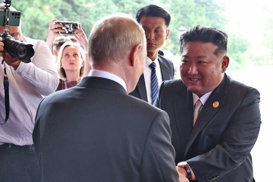 Ким Чен ун и Владимир Путин