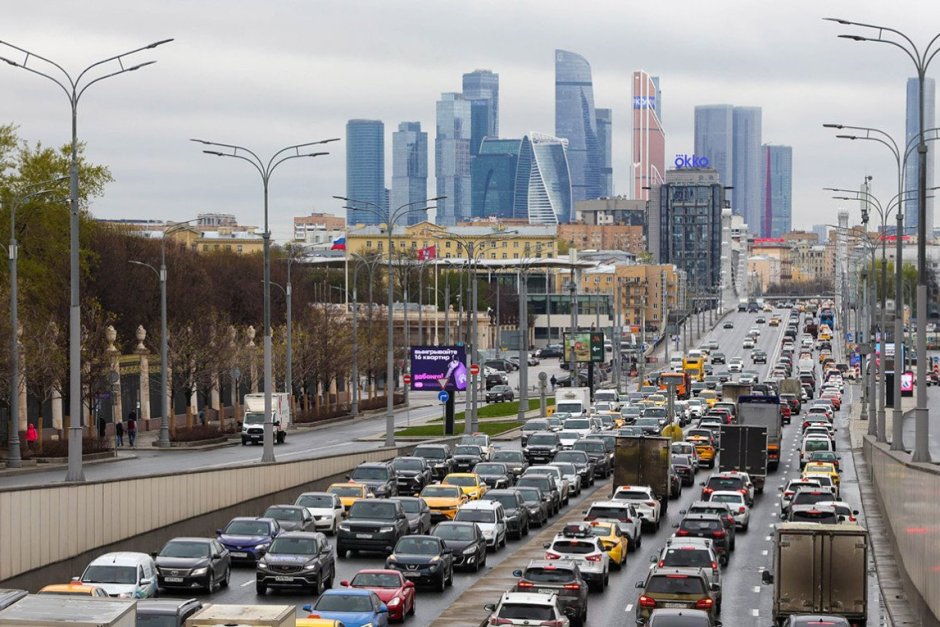 Задръствне на московски булевард