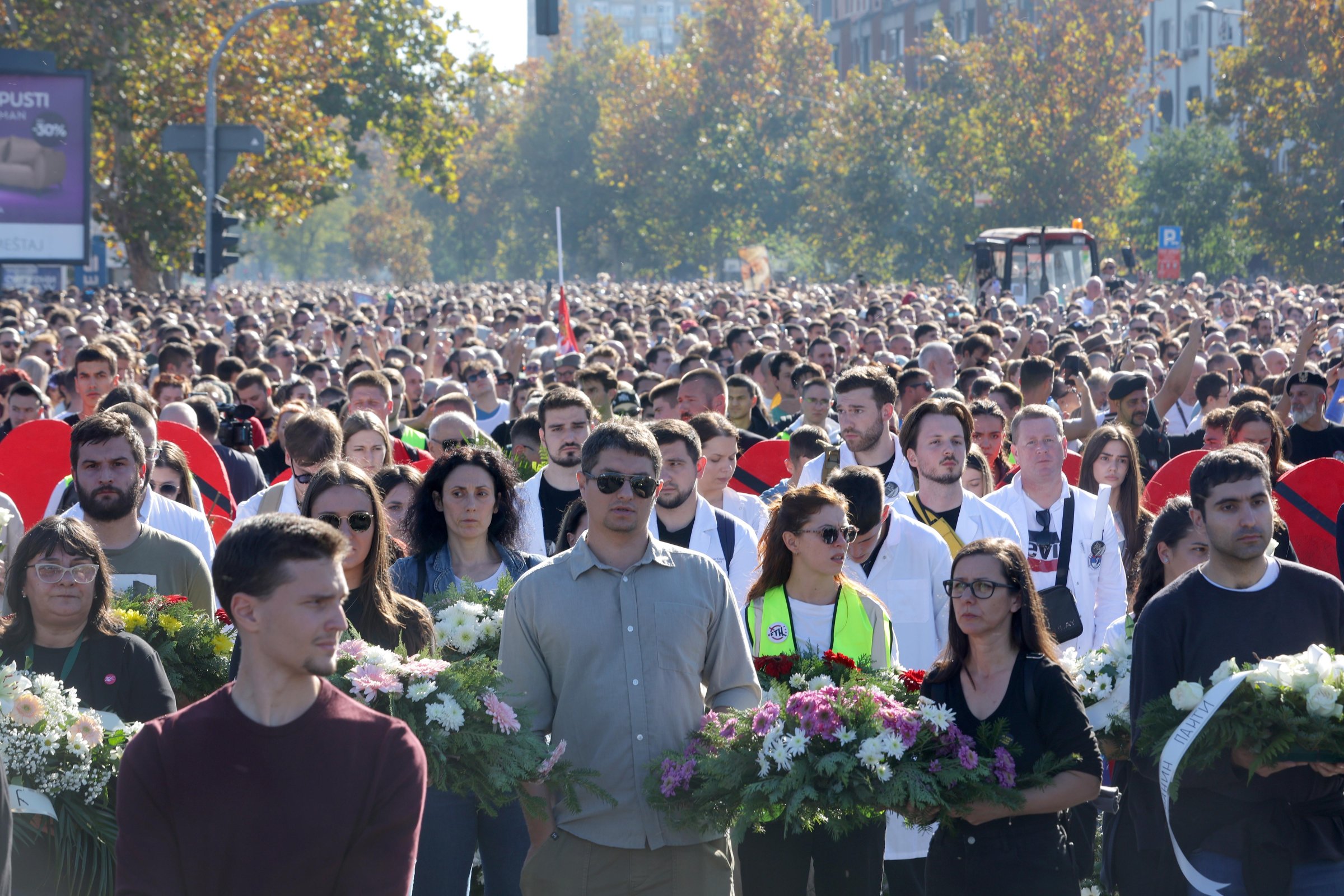 Хиляди отново излязоха на протести в Сърбия