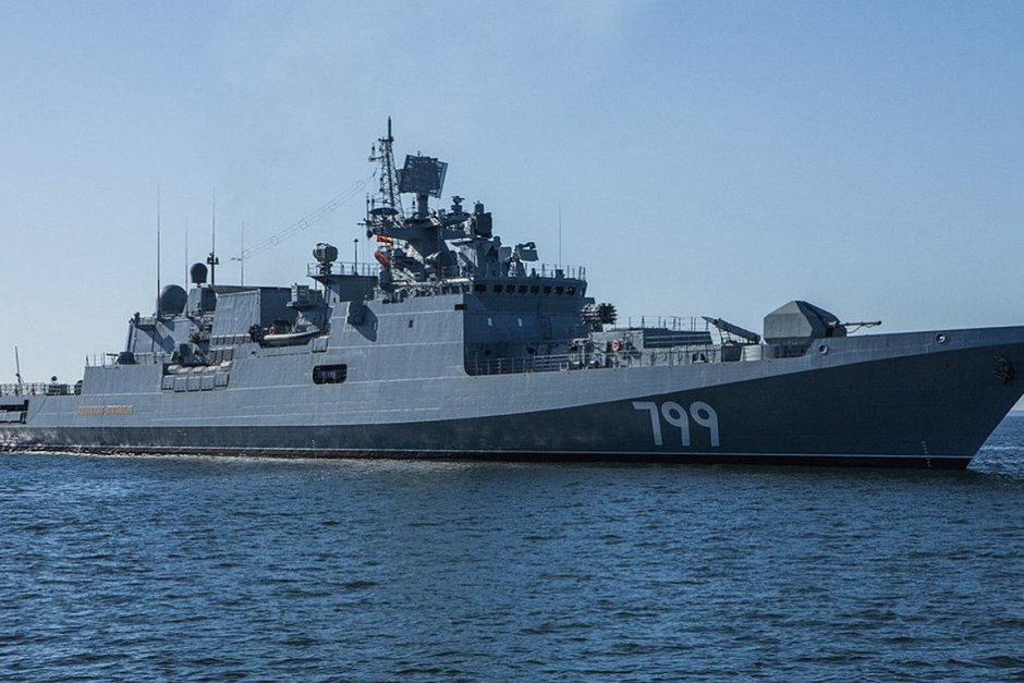 Руска ракетна фрегата; снимка: Въоръжени сили на Руската федерация